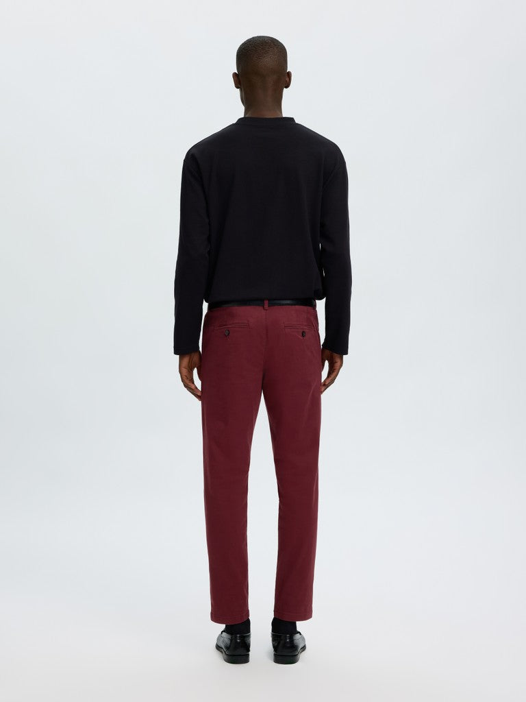 Selected miesten housut Miles, Tawny Port