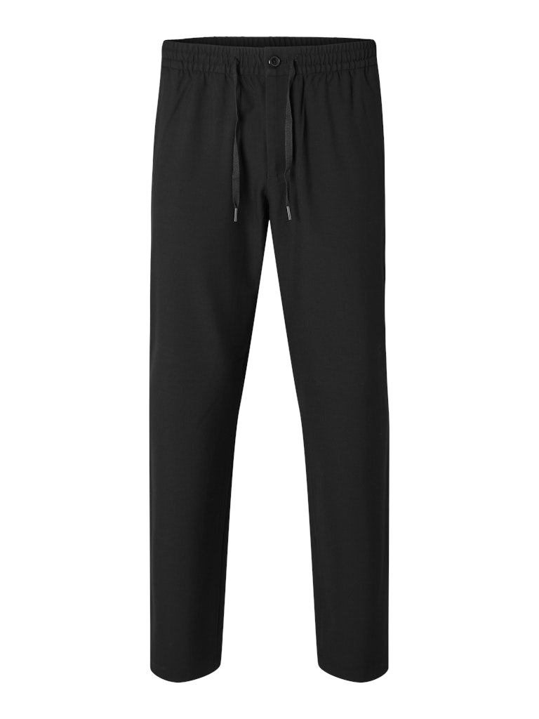 Selected miesten housut SLH196-Straight Robert String Pant, musta