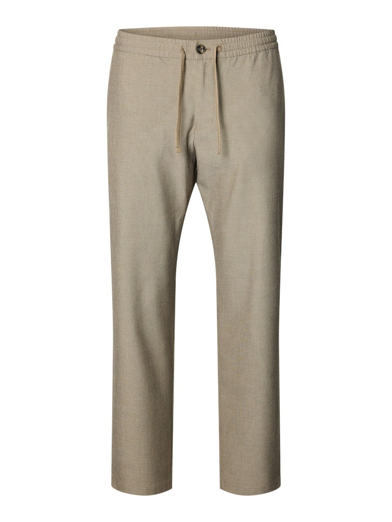 Selected miesten housut SLH196-Straight Robert String Pant, Sand