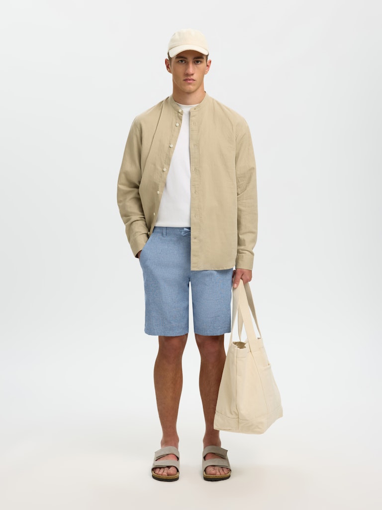 Selected miesten shortsit Brody, Cashmere Blue Mixed W. Tr