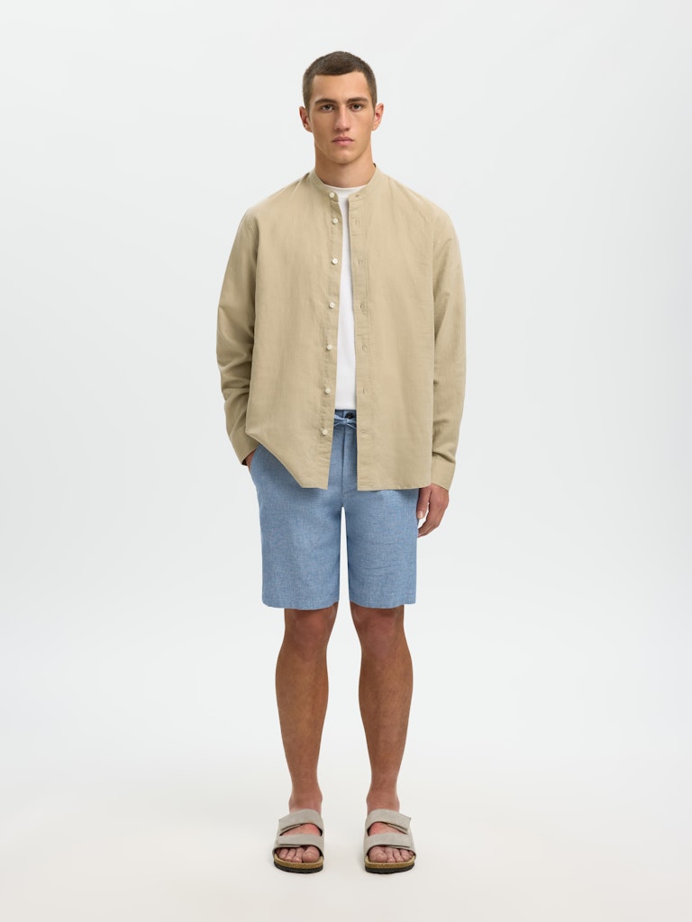 Selected miesten shortsit Brody, Cashmere Blue Mixed W. Tr