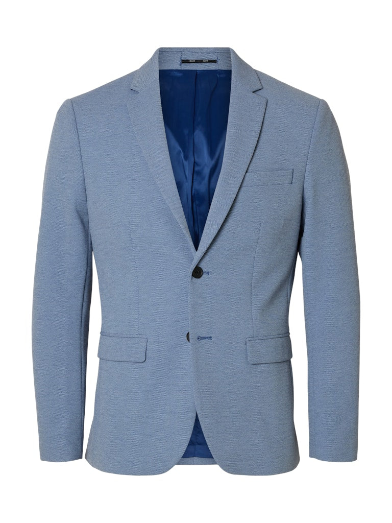 Selected Miesten Bleiseri Slim Aitor Jersey Blazer, vaaleansininen