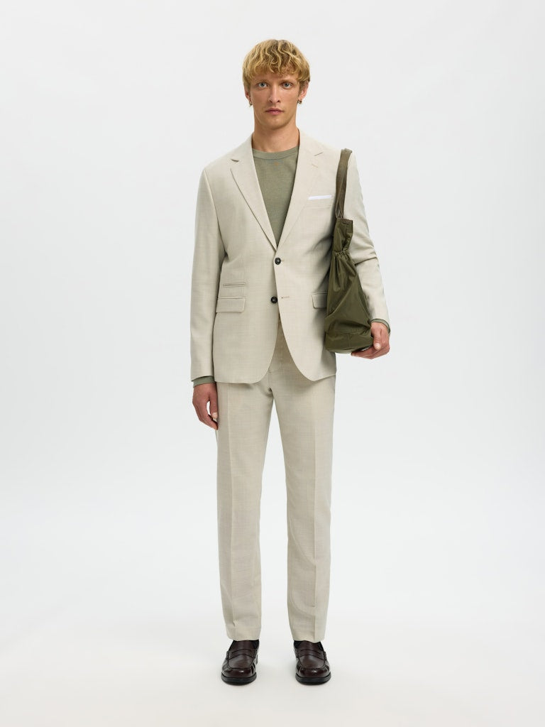 Selected miesten bleiseri SlhSlim Oasis, Egret