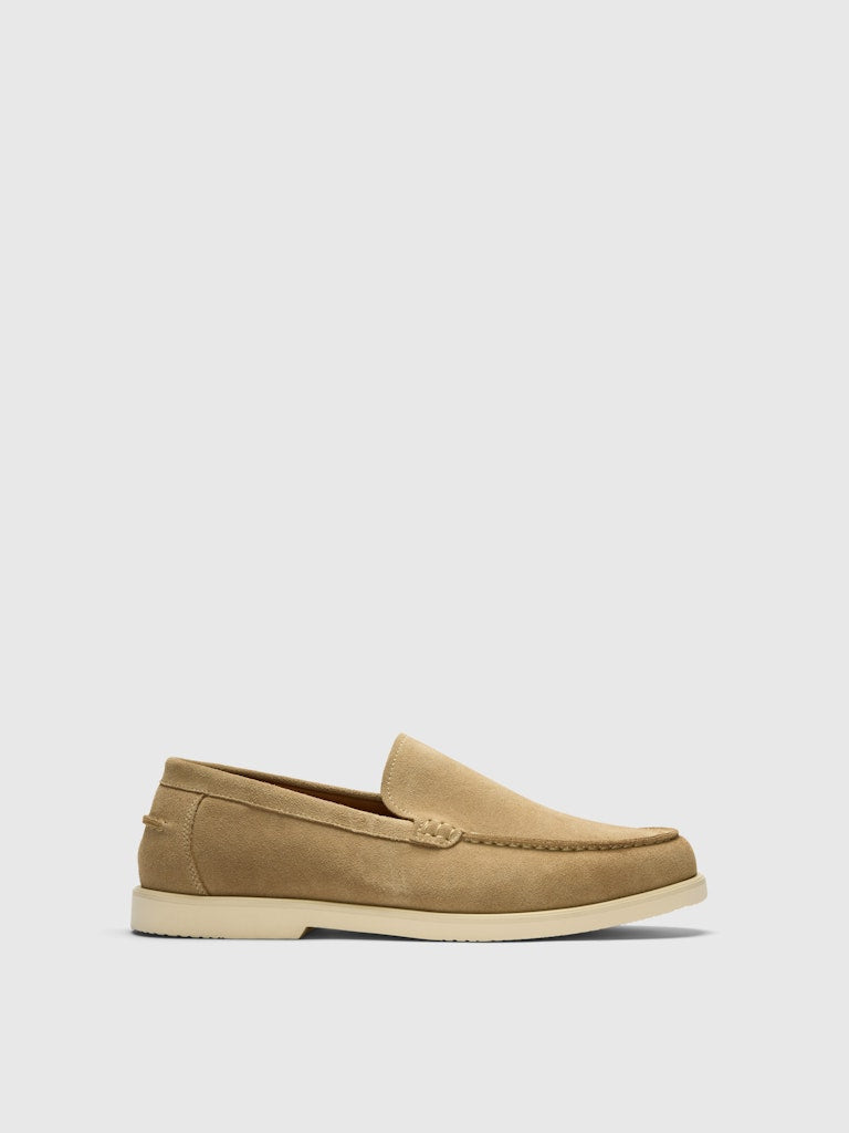 Selected miesten loaferit SLHOwen Suede Clean Loafer, Sand