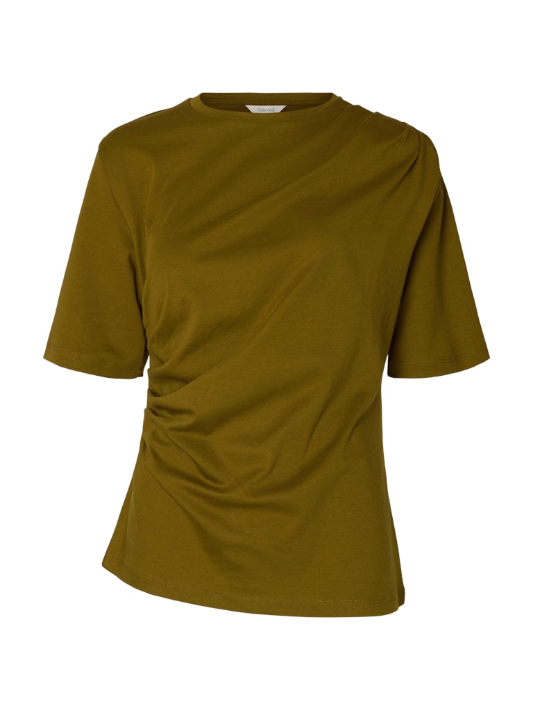 Selected Femme naisten T-paita Taj Light Twist Tee, Fir Green