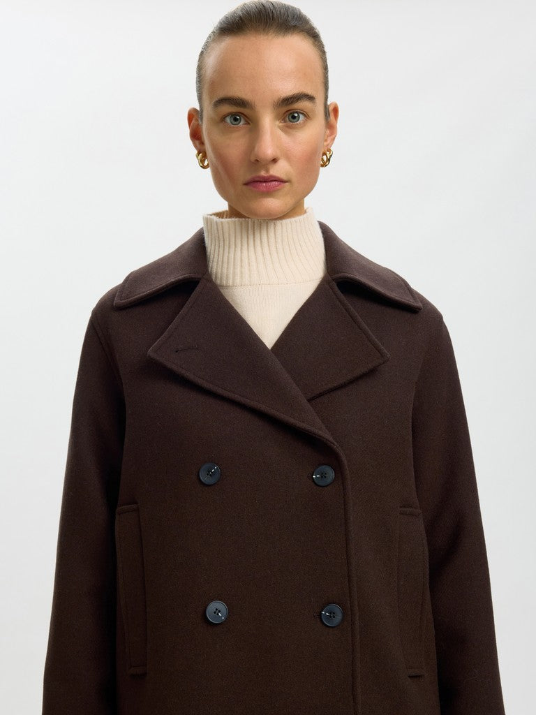 Selected Femme naisten villakangastakki Zia-Alma Wool Blend Jacket, Delicioso
