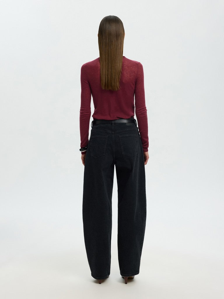 Selected Femme naisten neulepusero Wendy, Tawny Port