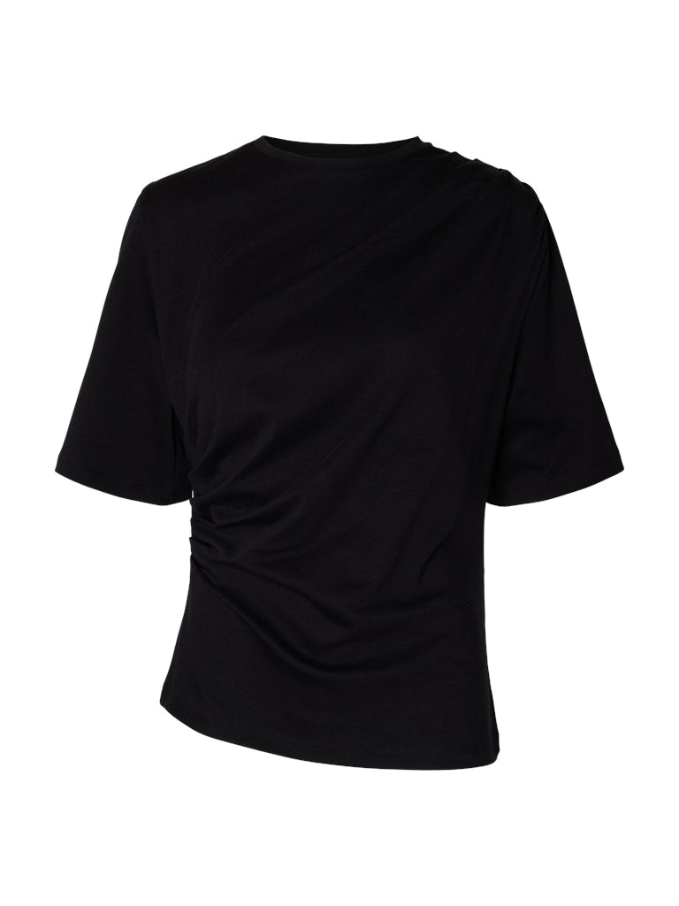 Selected Femme naisten T-paita Taj Light Twist Tee, Black