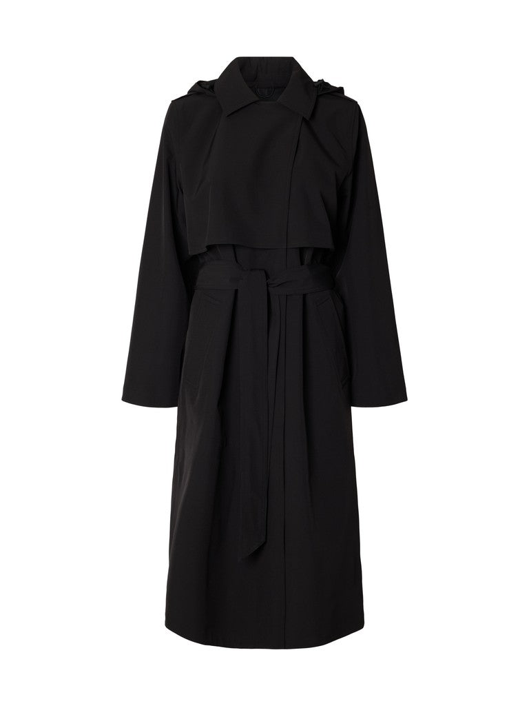 Selected Femme naisten trenssi Aline Tech, musta