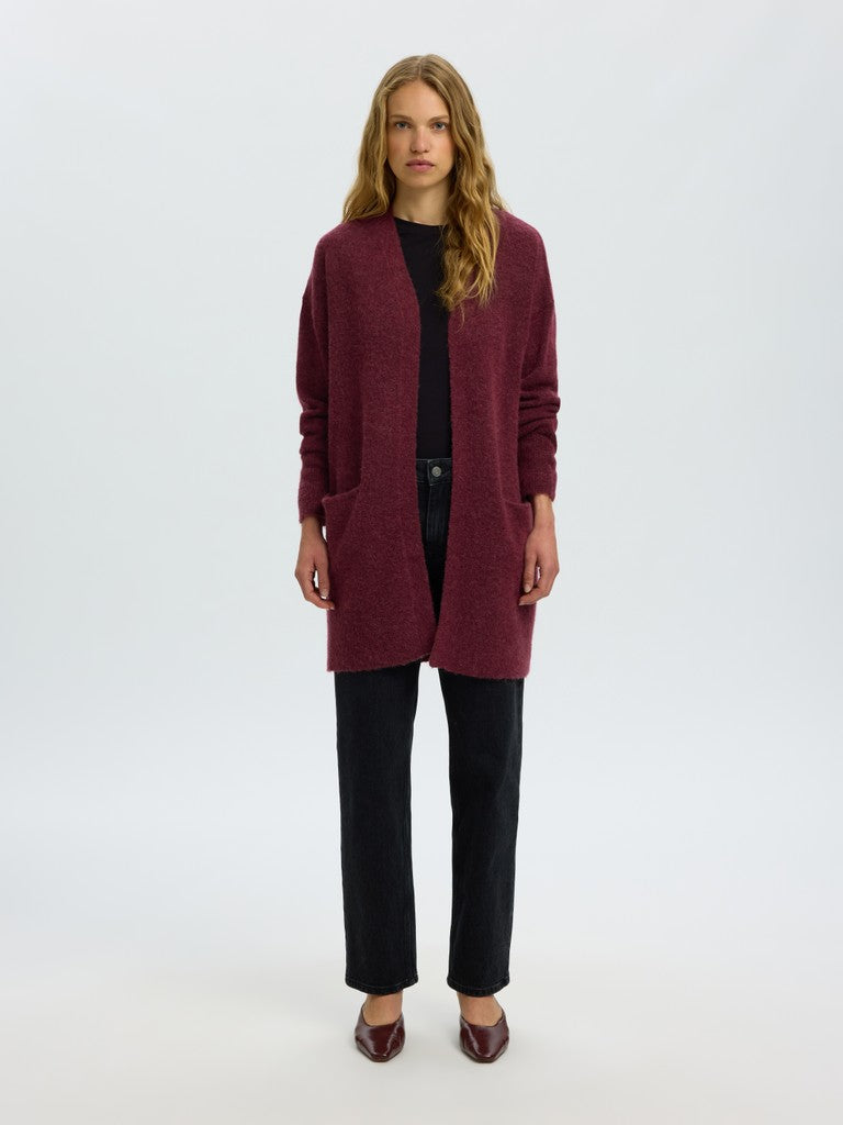 Selected Femme naisten neuletakki Lulu, Tawny Port