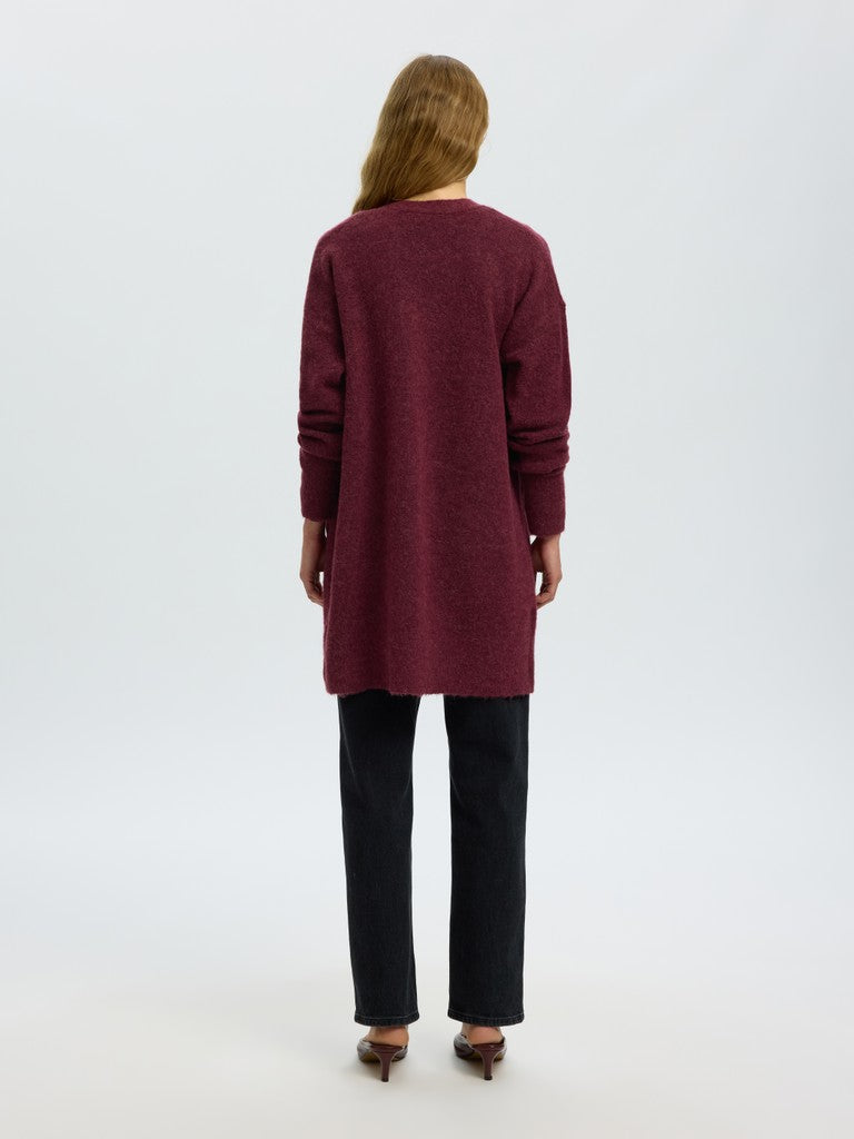 Selected Femme naisten neuletakki Lulu, Tawny Port