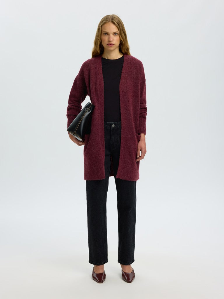Selected Femme naisten neuletakki Lulu, Tawny Port