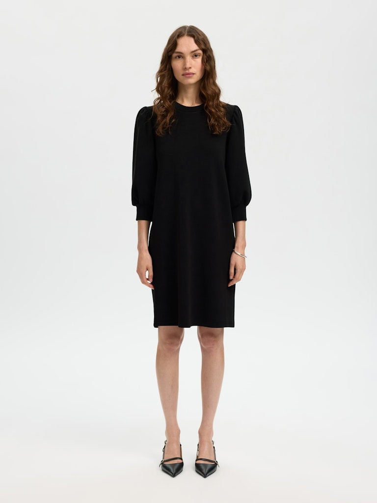 Selected Femme naisten mekko, SLFTenny Sweat Dress, Musta
