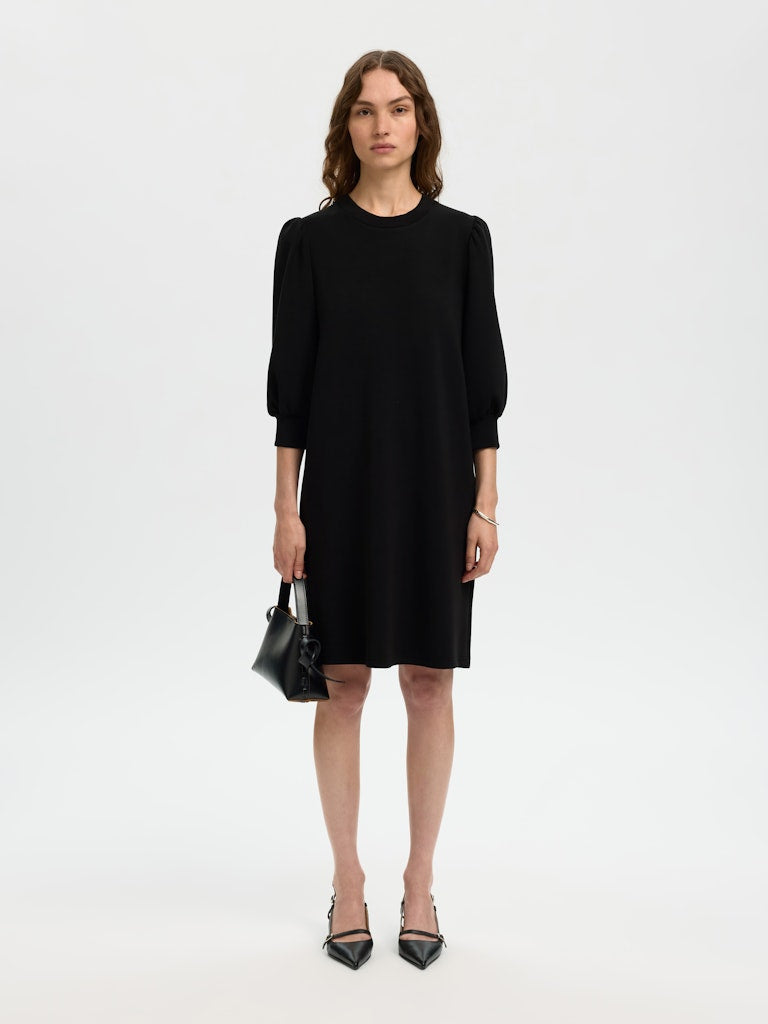 Selected Femme naisten mekko, SLFTenny Sweat Dress, Musta