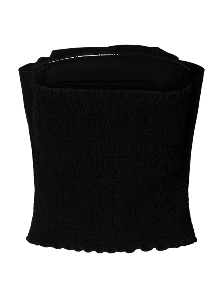 Selected Femme naisten toppi Slfneville Pleated Bandeau Top B, Black