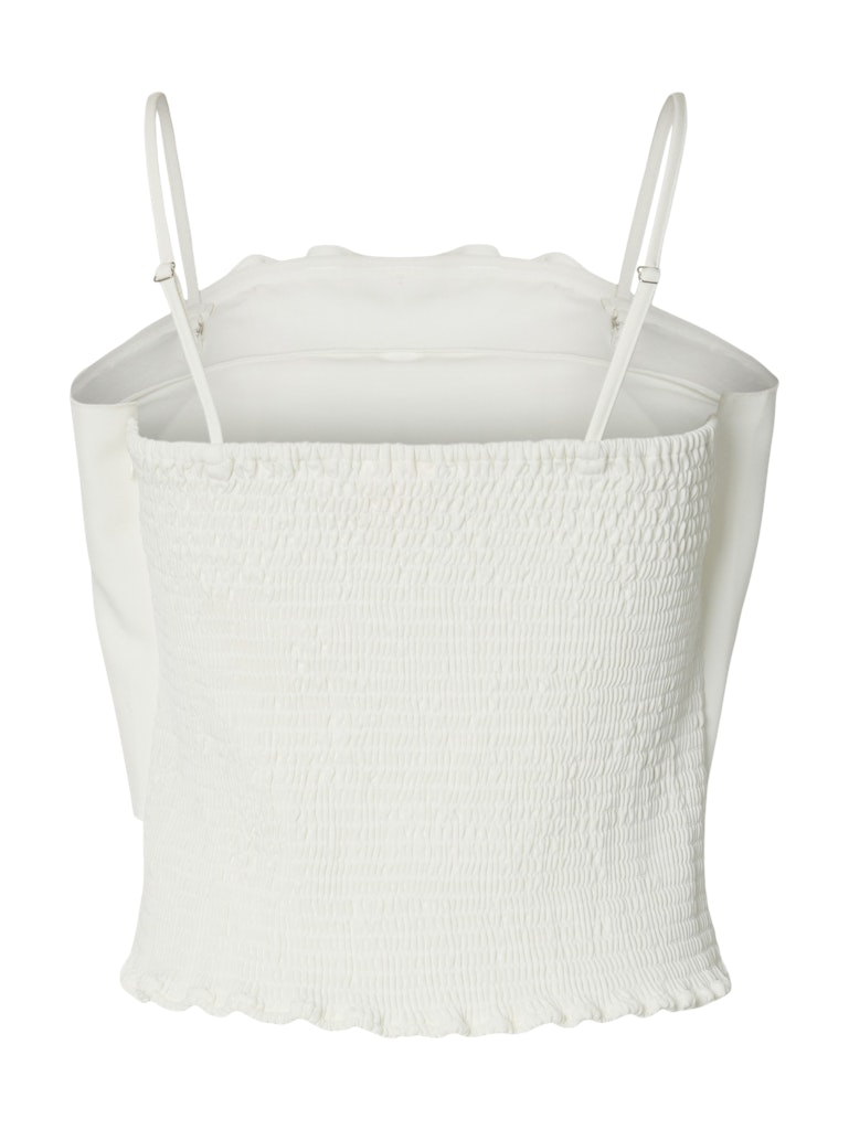 Selected Femme naisten toppi Slfneville Pleated Bandeau Top B, Snow White