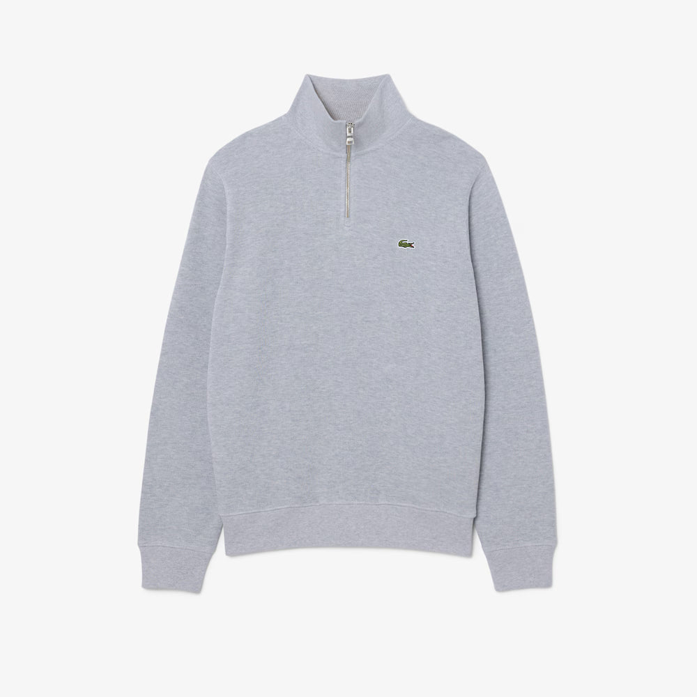 Lacoste miesten collegepaita High Neck Zipped Sweatshirt, harmaa