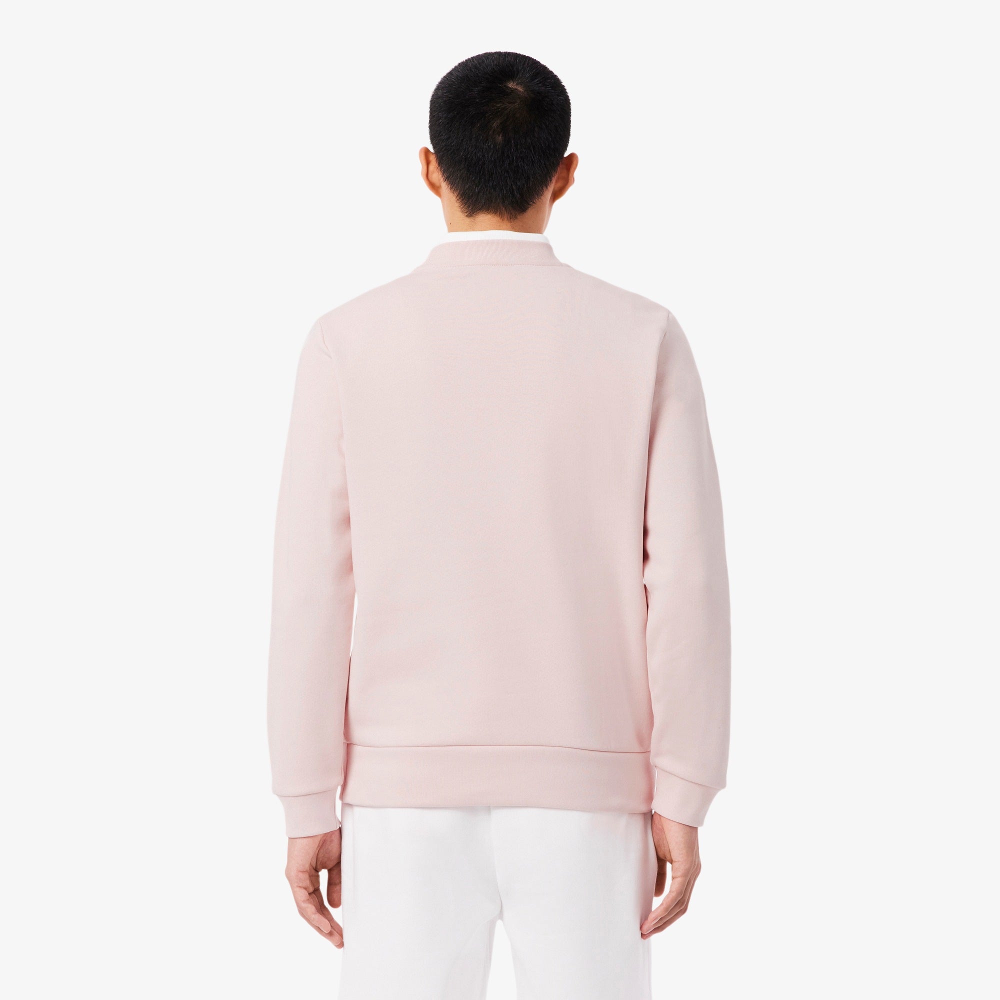 Lacoste miesten neulepusero Brushed Cotton Fleex Jogger Sweatshirt, vaaleanpunainen