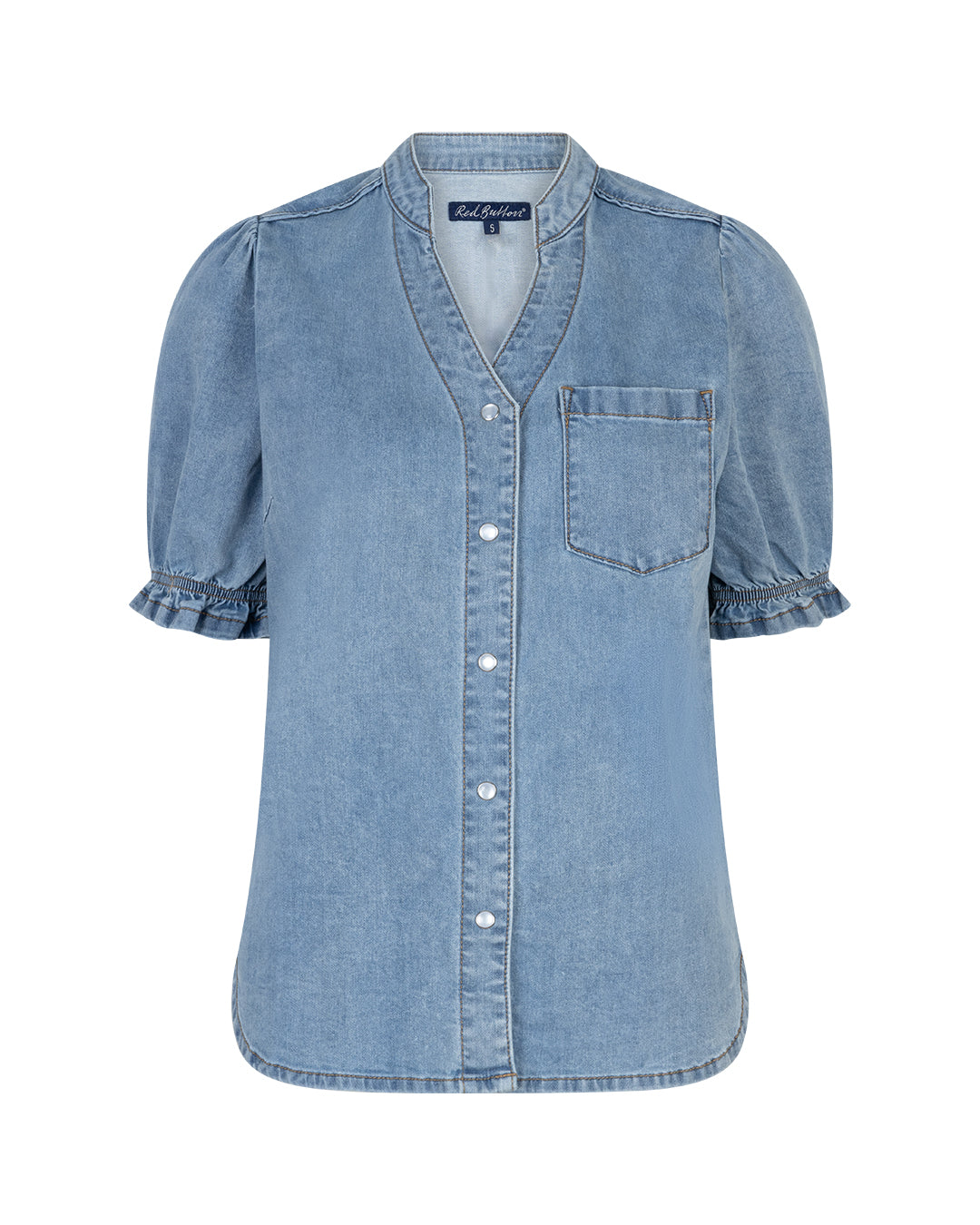 Red Button naisten pusero Victoria Blouse Denim, sininen