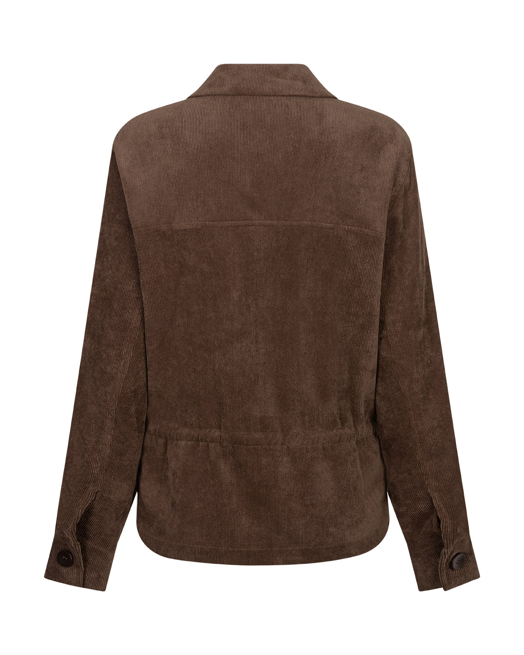 Red Button naisten paitatakki Drew Overblouse Finecord, tummanruskea