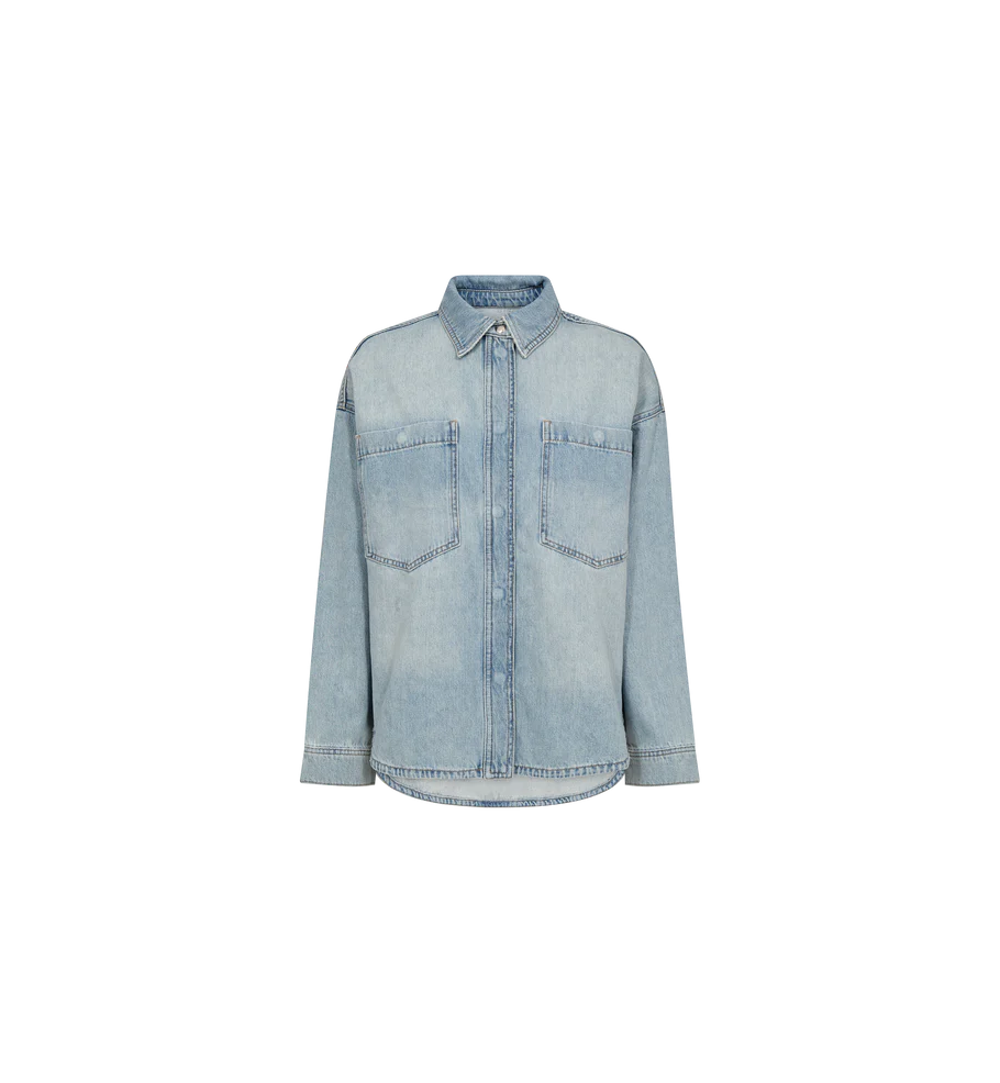 Mos Mosh naisten farkkupaita EMM Flower Shirt, sininen