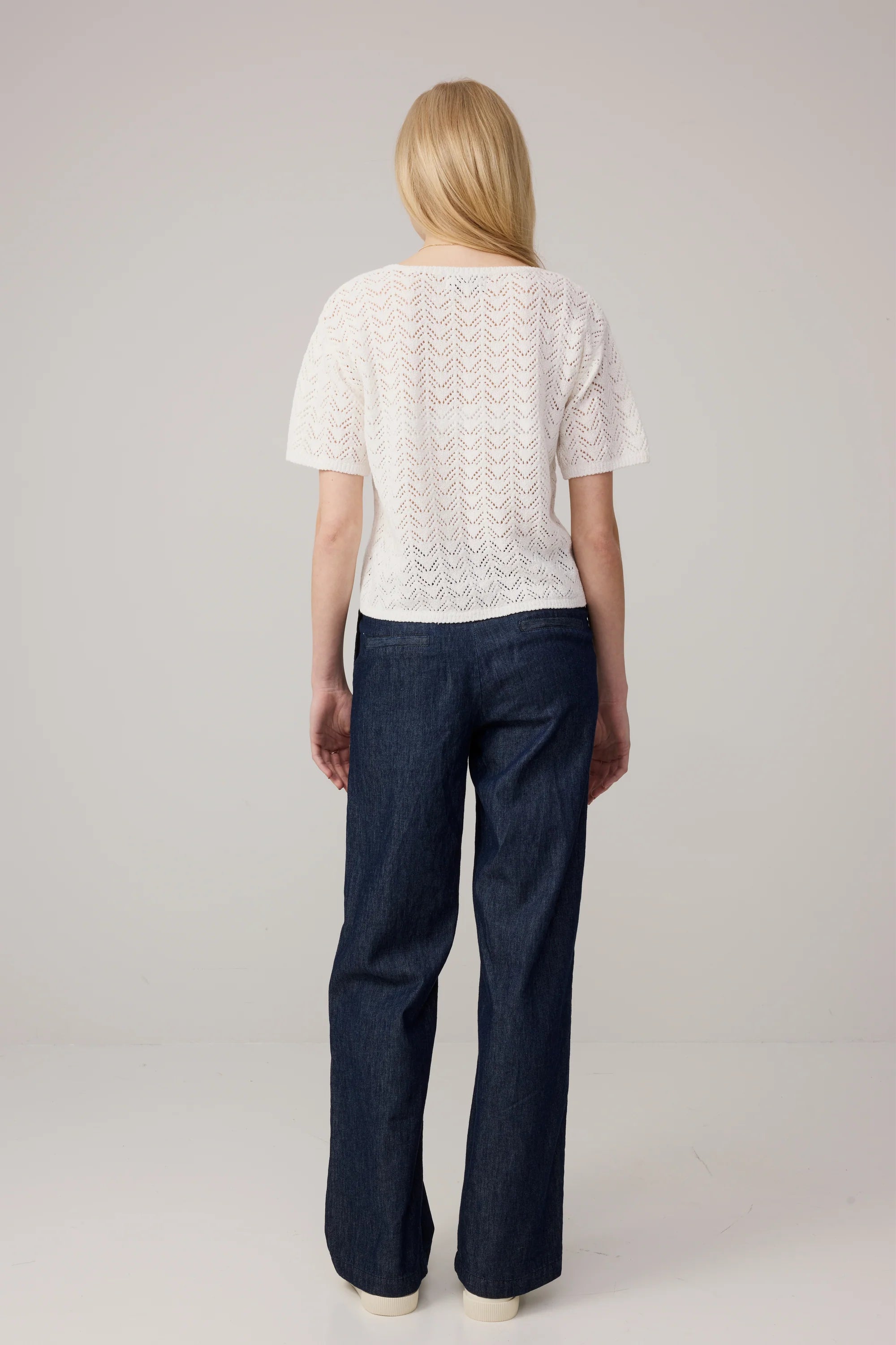 Makia naisten neulepusero Milja Knit, valkoinen