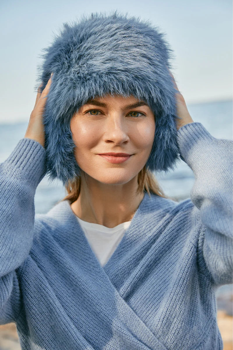 KN Kati Niemi naisten hattu Saana, sininen