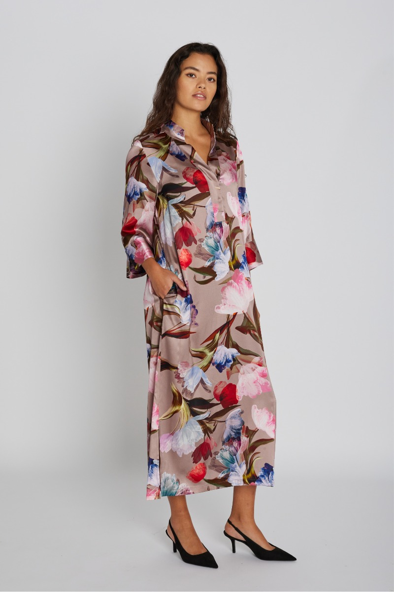 Philosophy Blues Original naisten mekko Silky Simbia Dress, monivärinen kuosi