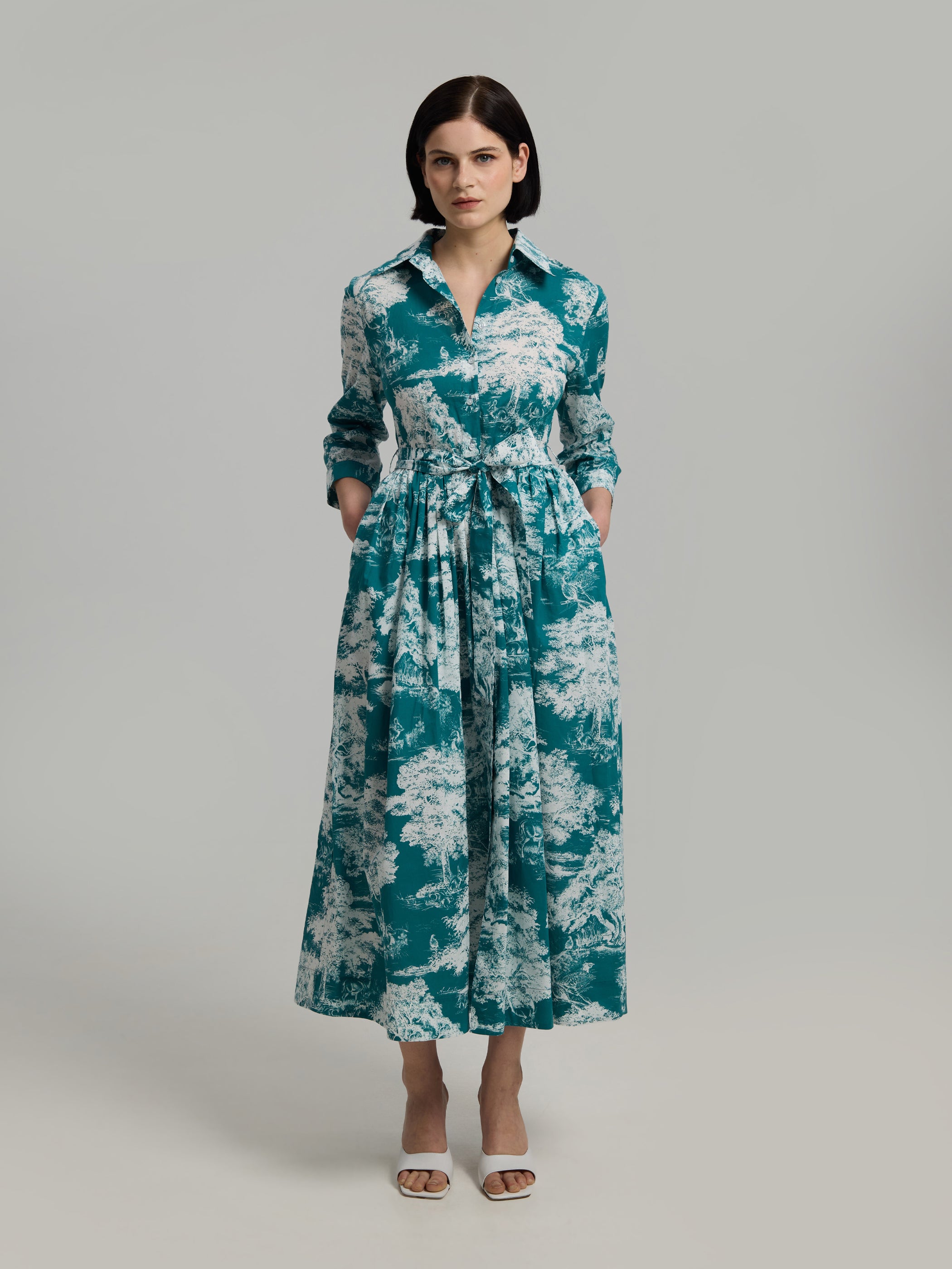 Andiata mekko Sinne Dress, sininen kuosi