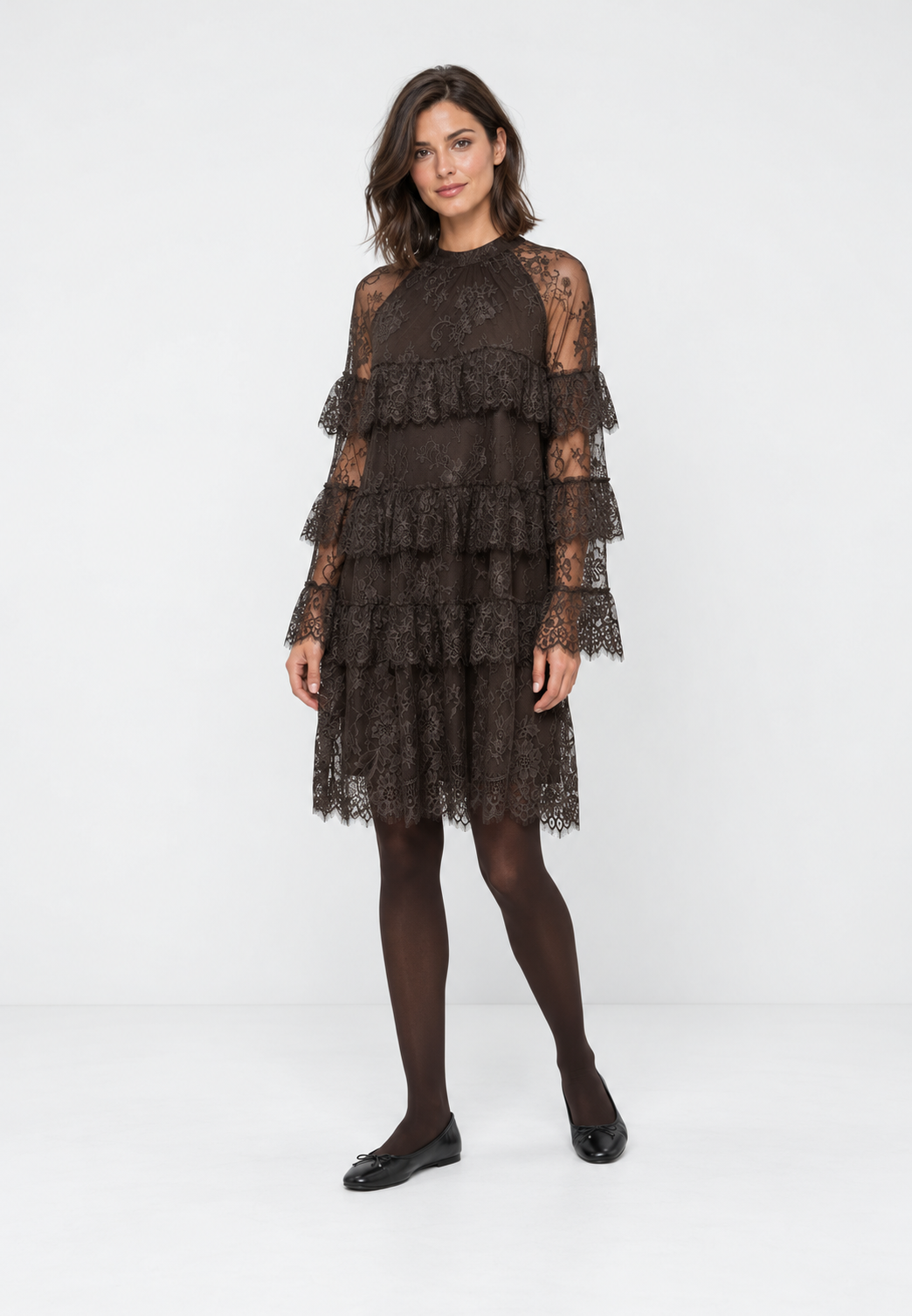 Y.A.S mekko YasLacey, Chocolate Brown