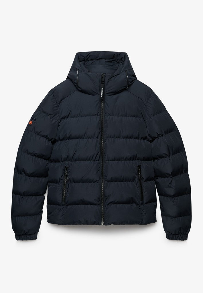 Superdry miesten toppatakki Hooded Sports Puffer Jacket, Eclipse Navy
