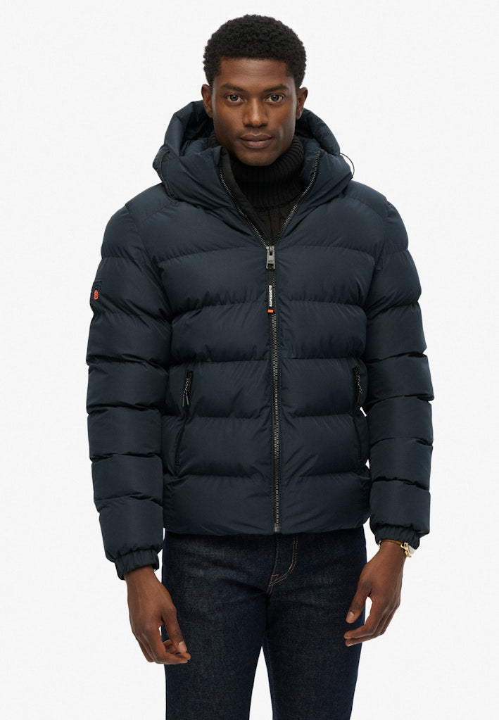 Superdry miesten toppatakki Hooded Sports Puffer Jacket, Eclipse Navy