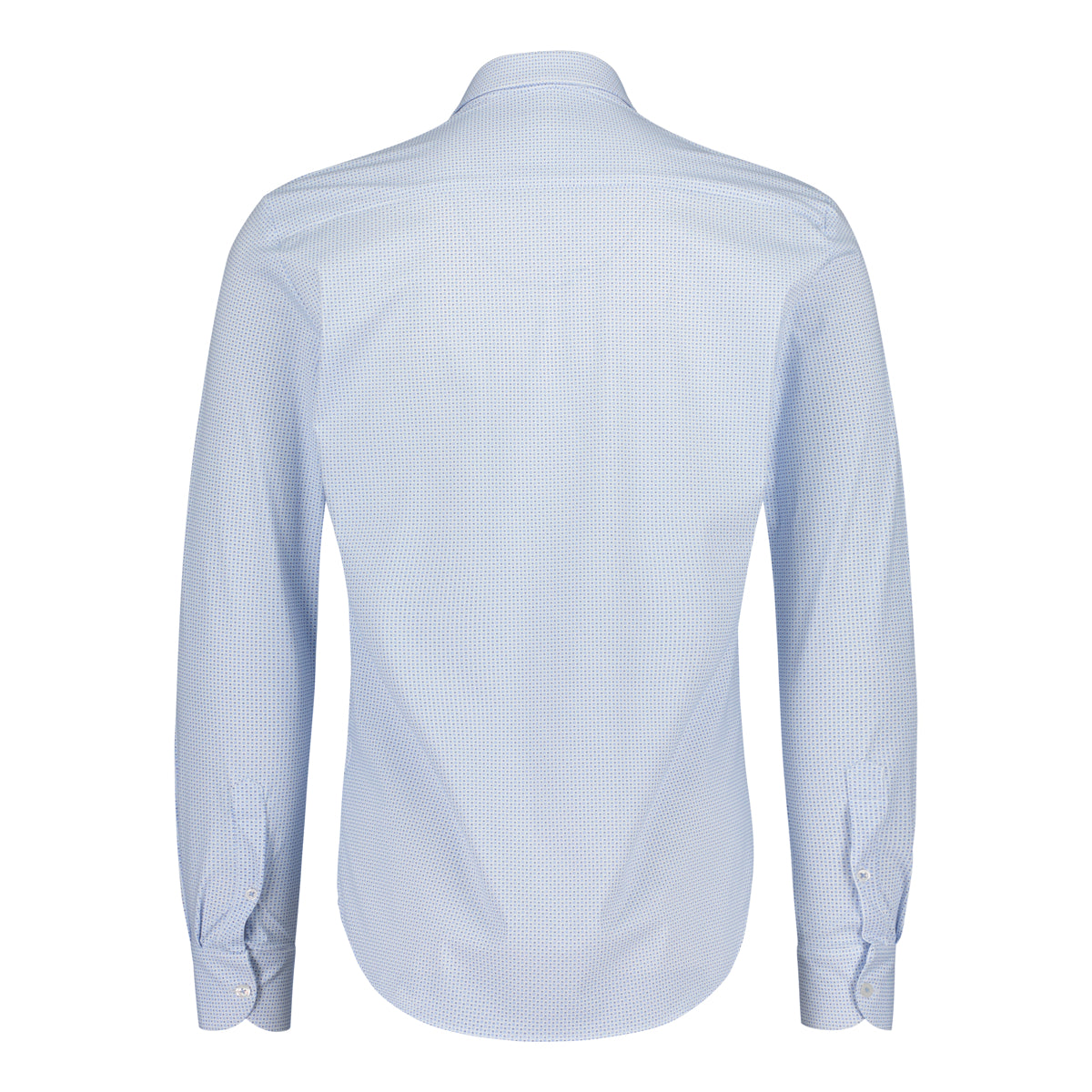 Sinnuu miesten kauluspaita Technical Performance Shirt Microprint, valkopohjainen kuosi