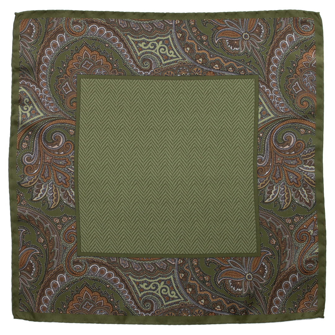 Matex taskuliina silkki, vihreä kuosi