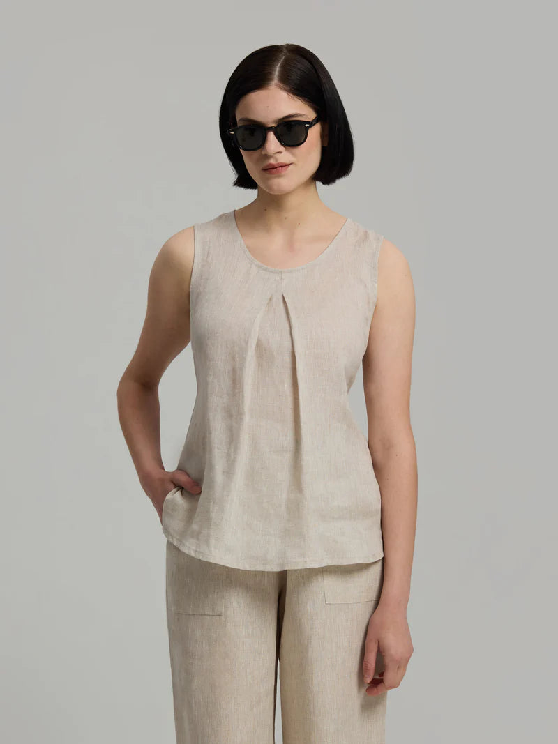 Andiata naisten toppi Telma Top, vaalea beige