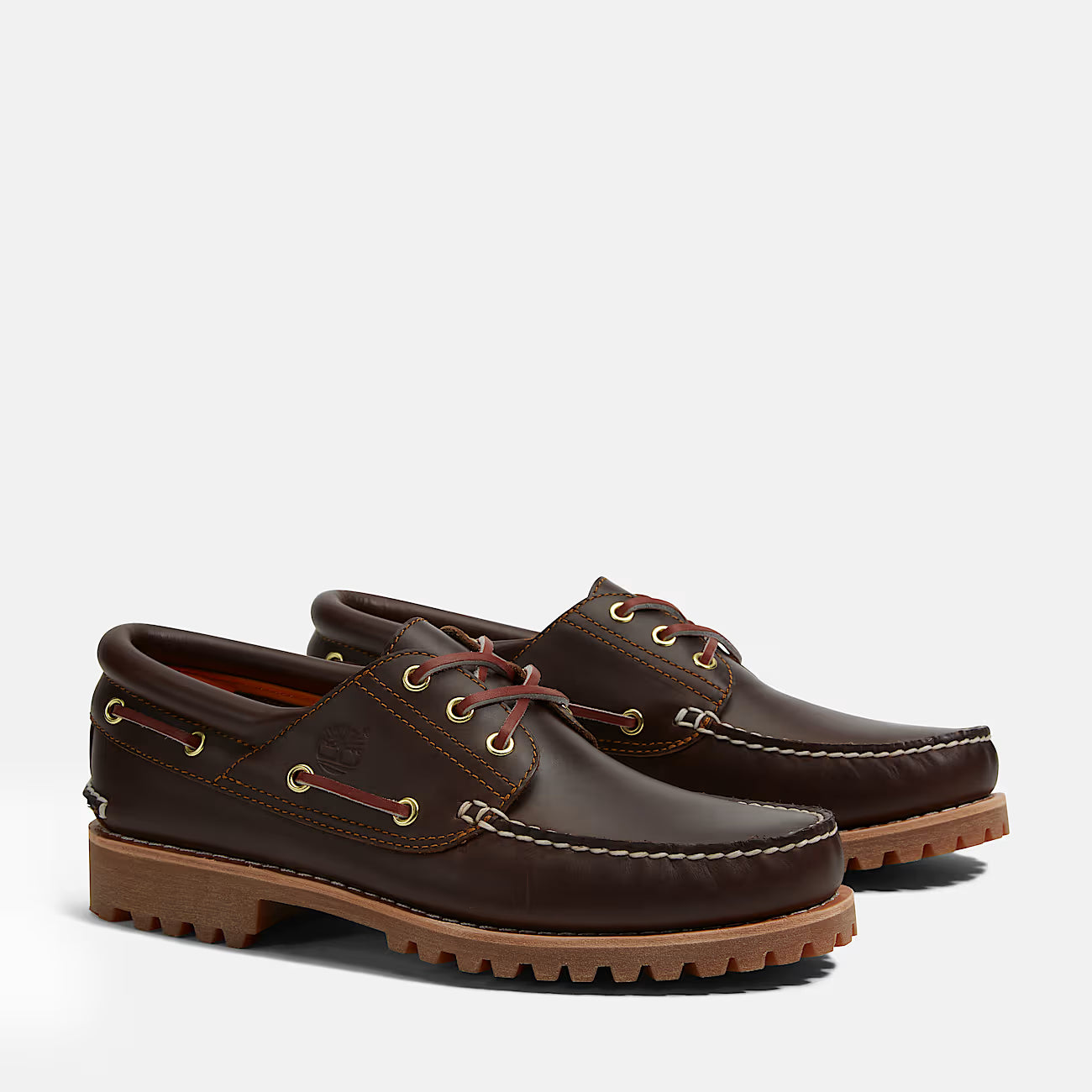 Timberland miesten purjehduskengät Authentic 3 Eye Lug Boat Shoe, keskiruskea
