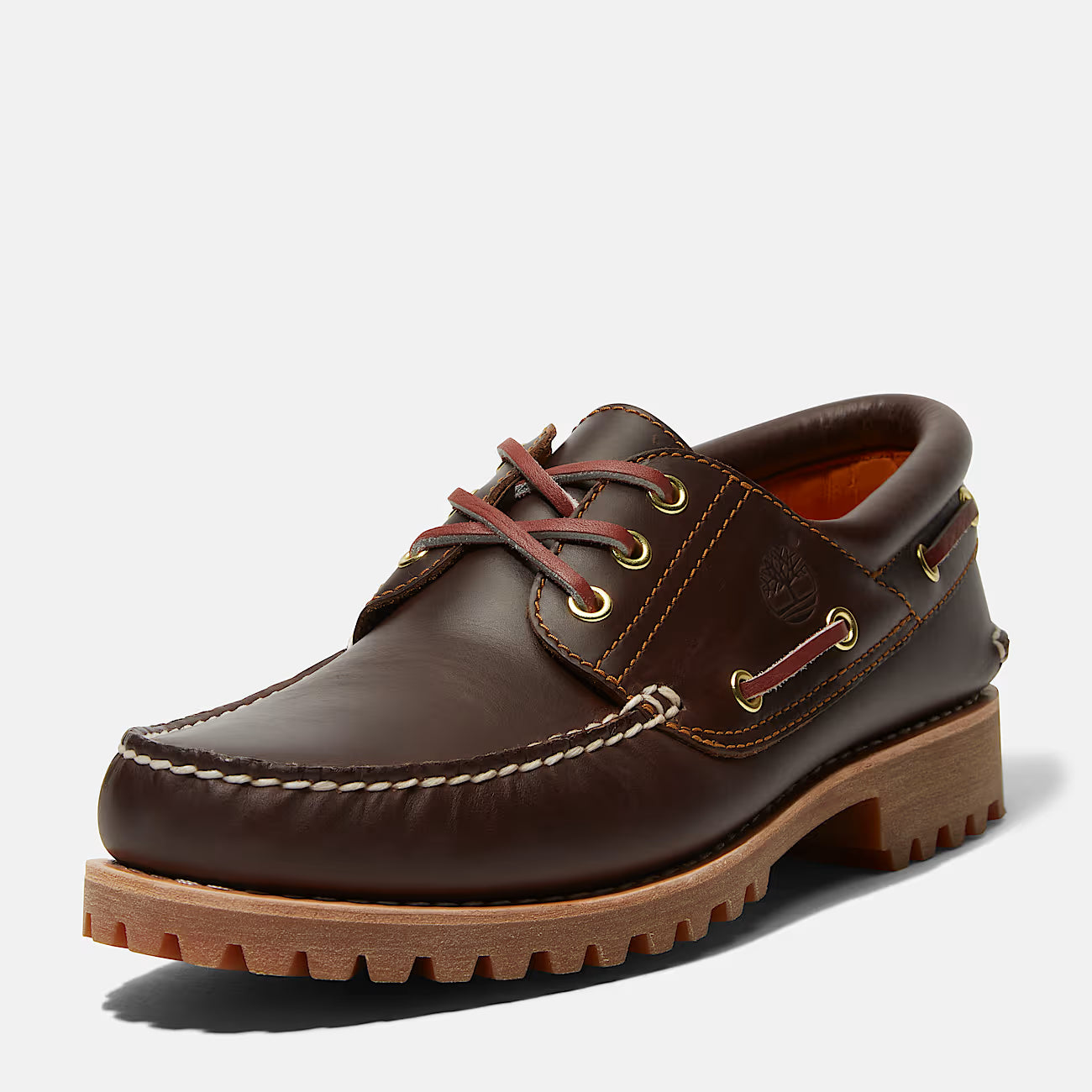 Timberland miesten purjehduskengät Authentic 3 Eye Lug Boat Shoe, keskiruskea
