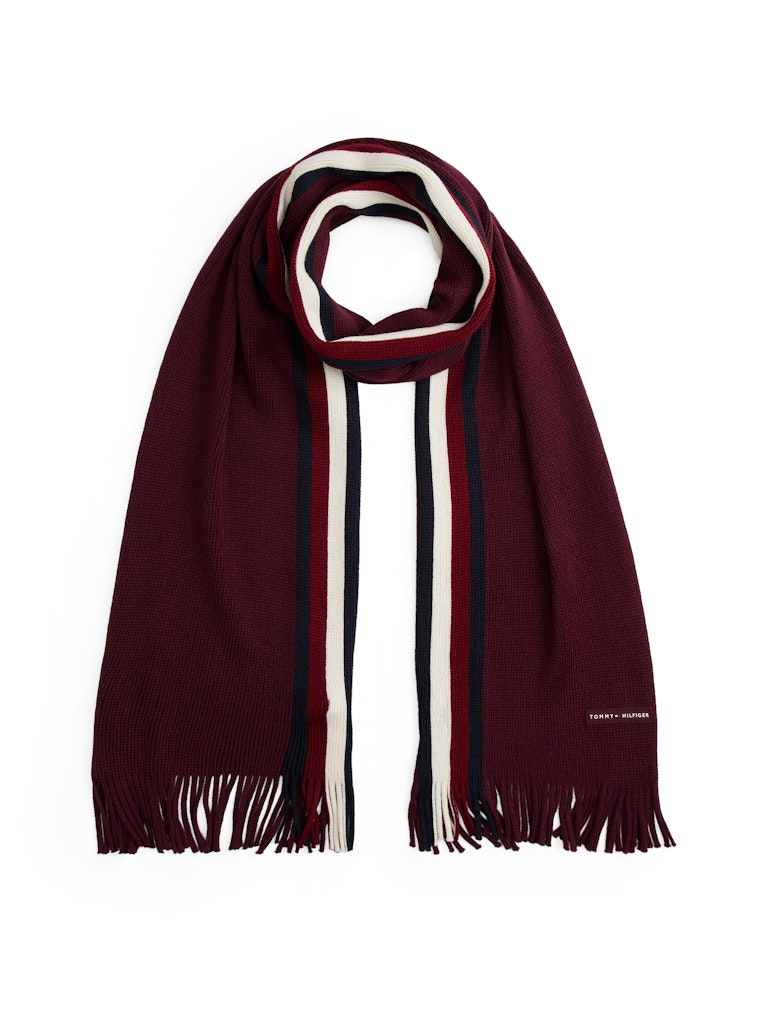 Tommy Hilfiger huivi K TH RWB RACHELLE SCARF, viininpunainen
