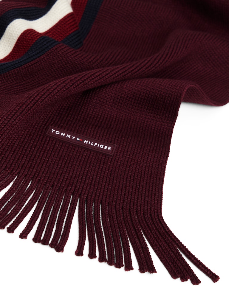 Tommy Hilfiger huivi K TH RWB RACHELLE SCARF, viininpunainen