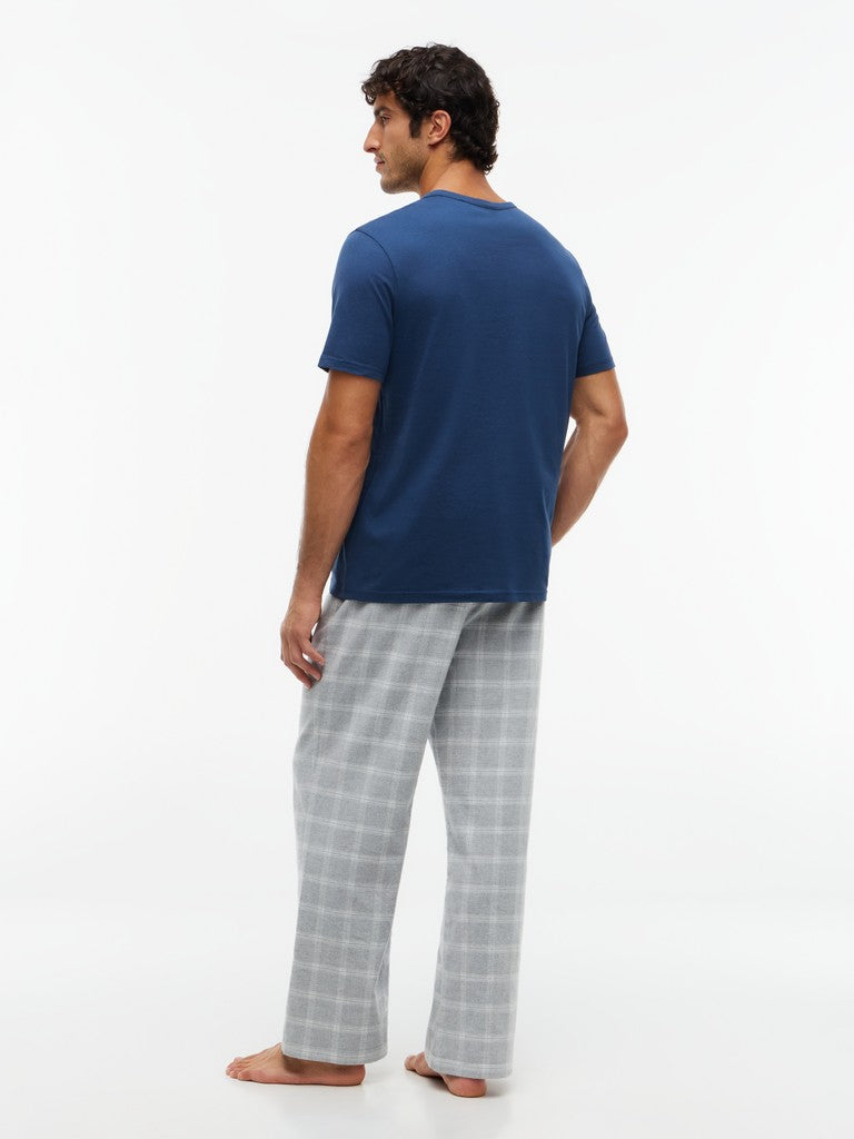 Tommy Hilfiger miesten pyjamahousut Flannel PJ Pant Self, Tonal Heather Plaid