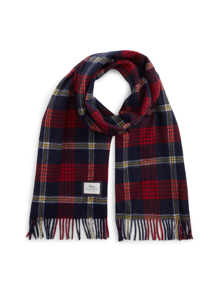 Tommy Hilfiger miesten huivi TH Wool Check Scarf, Corporate Check