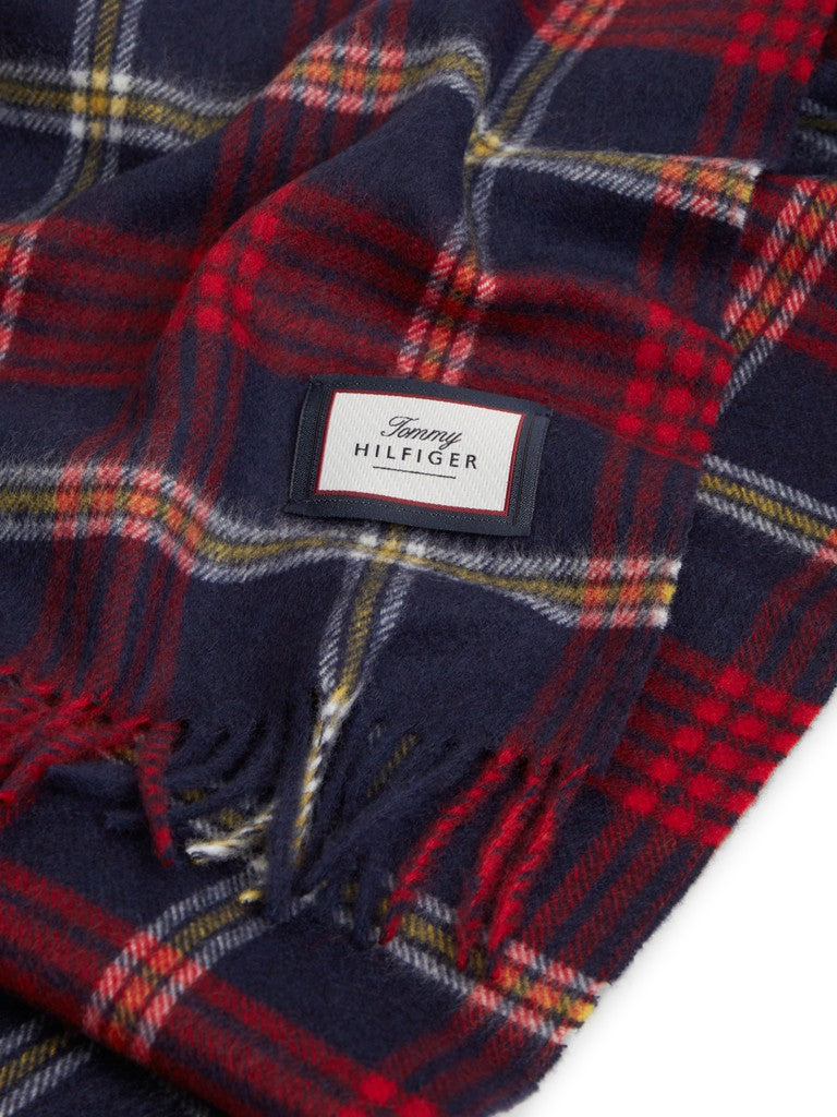 Tommy Hilfiger miesten huivi TH Wool Check Scarf, Corporate Check