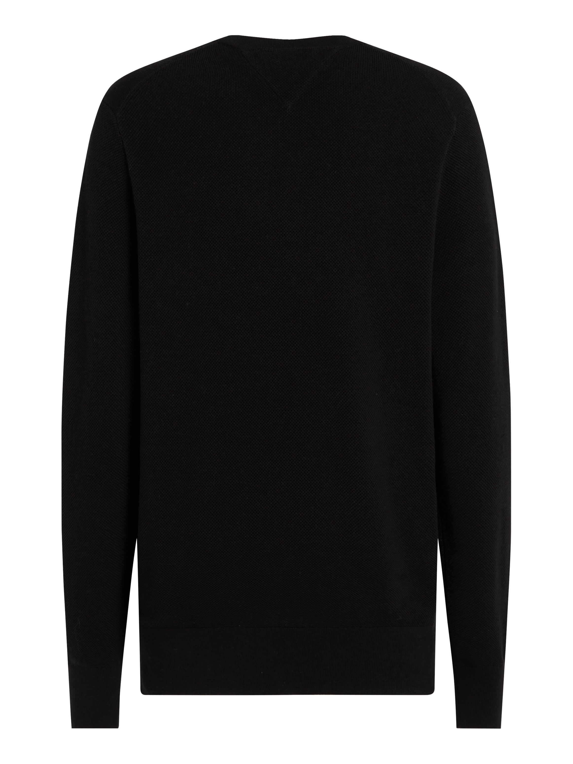 Tommy Hilfiger miesten neulepusero Essential Structure Crew Neck, musta