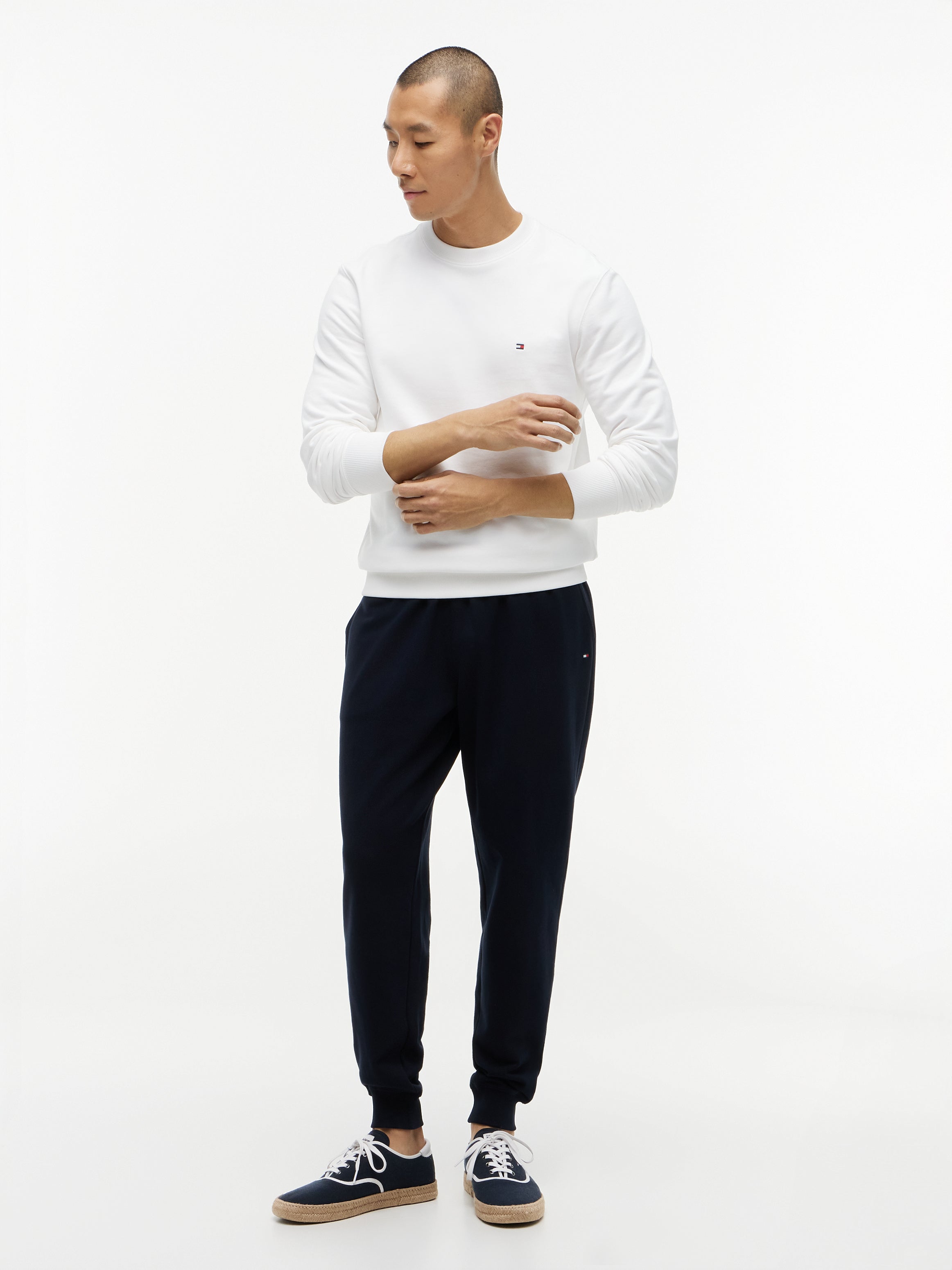 Tommy Hilfiger miesten collegehousut Essential Terry Sweatpant, tummansininen