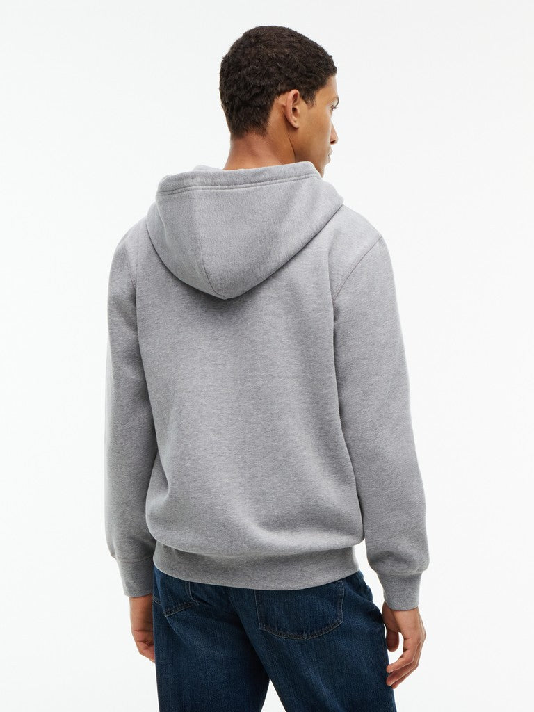 Tommy Hilfiger miesten collegetakki Essential Fleece Zip Through, Medium Grey Heather