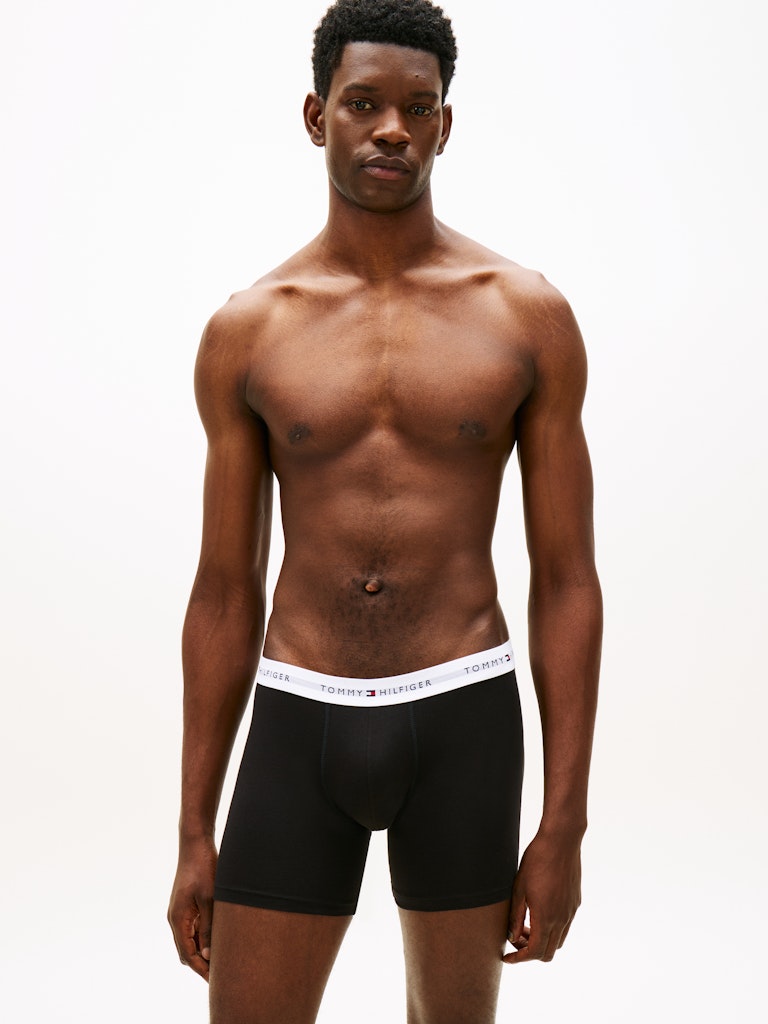 Tommy Hilfiger miesten bokserit 3P Boxer Brief, musta
