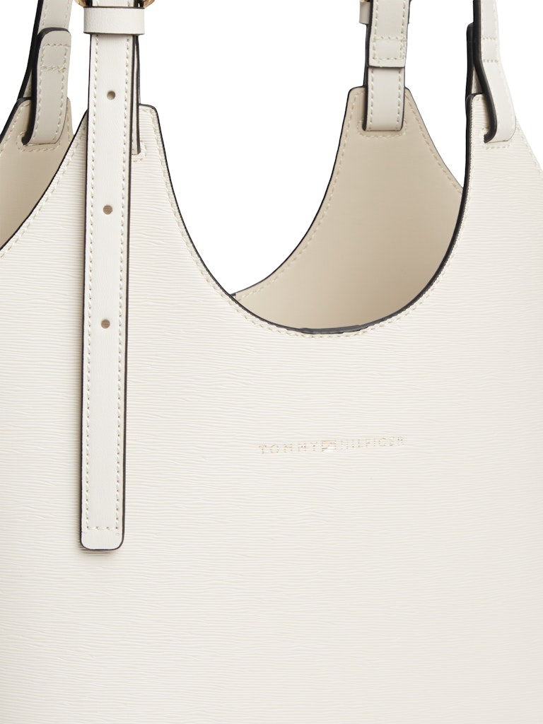 Tommy Hilfiger naisten laukku TH Modern Mini Tote, luonnonvalkoinen