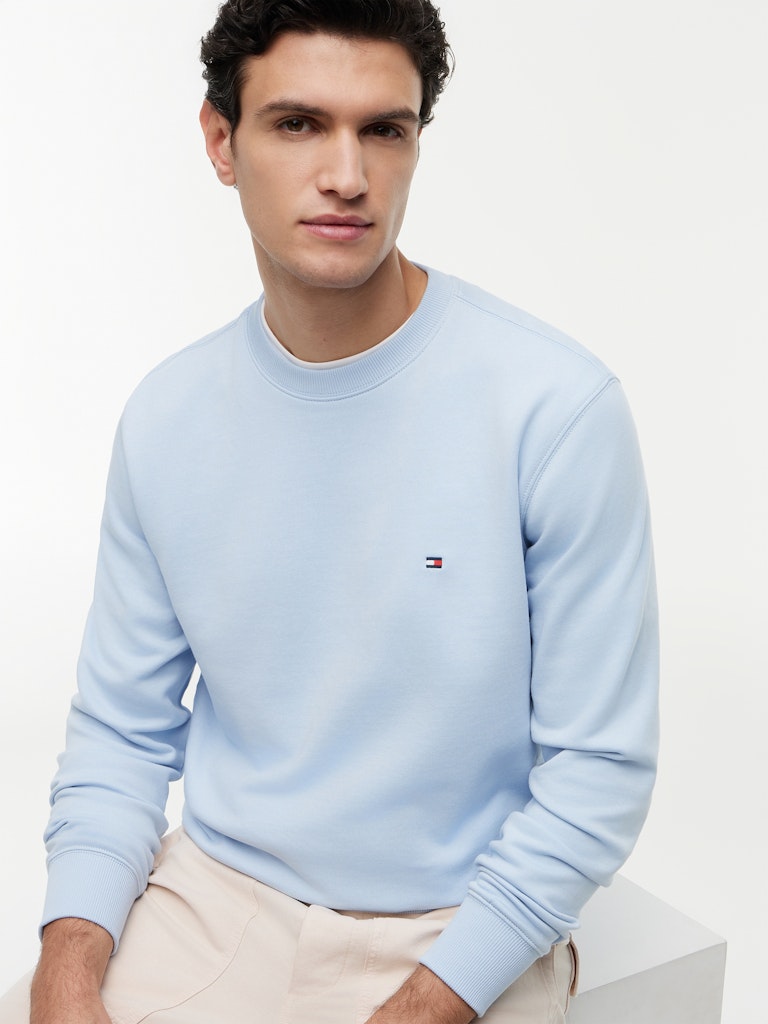 Tommy Hilfiger miesten collegepaita Essential Terry Crew Neck, sininen