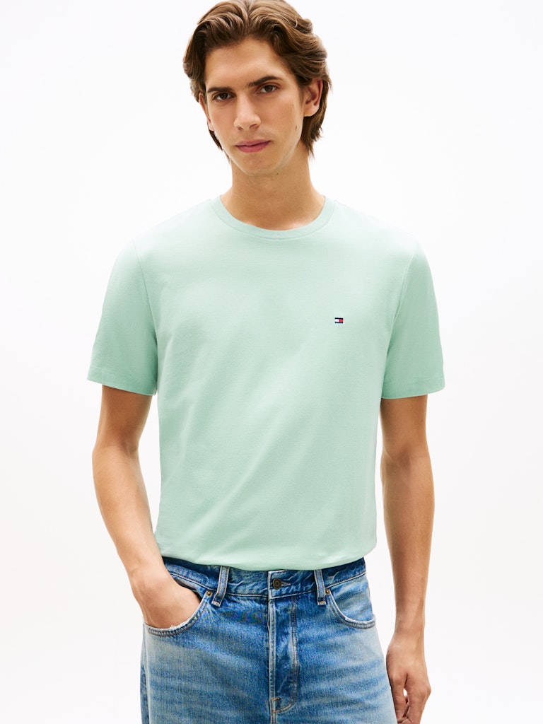Tommy Hilfiger miesten T-paita Ess Seasonal Solid T-paita, mintunvihreä