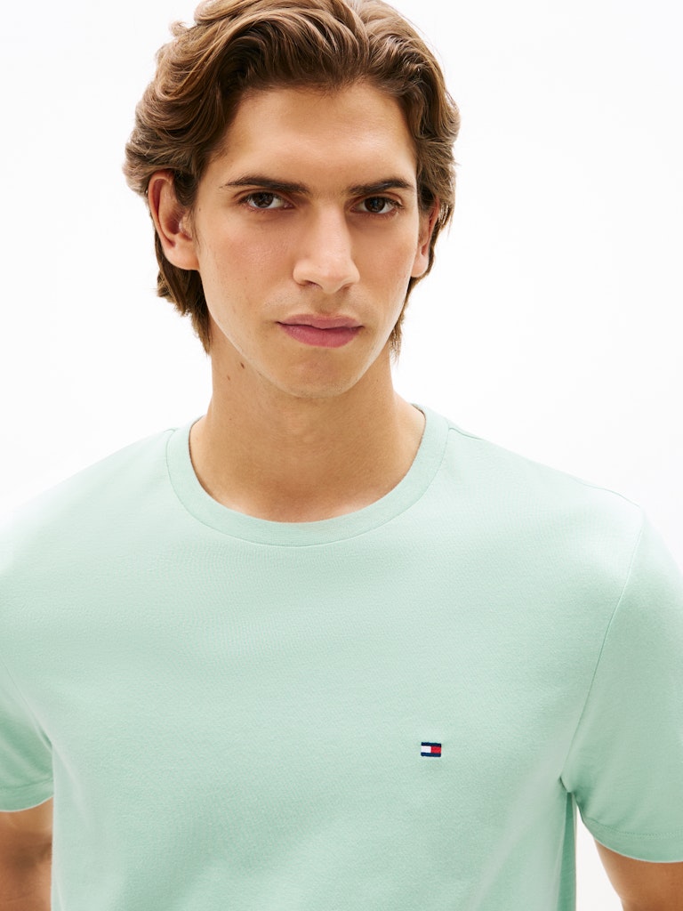 Tommy Hilfiger miesten T-paita Ess Seasonal Solid T-paita, mintunvihreä